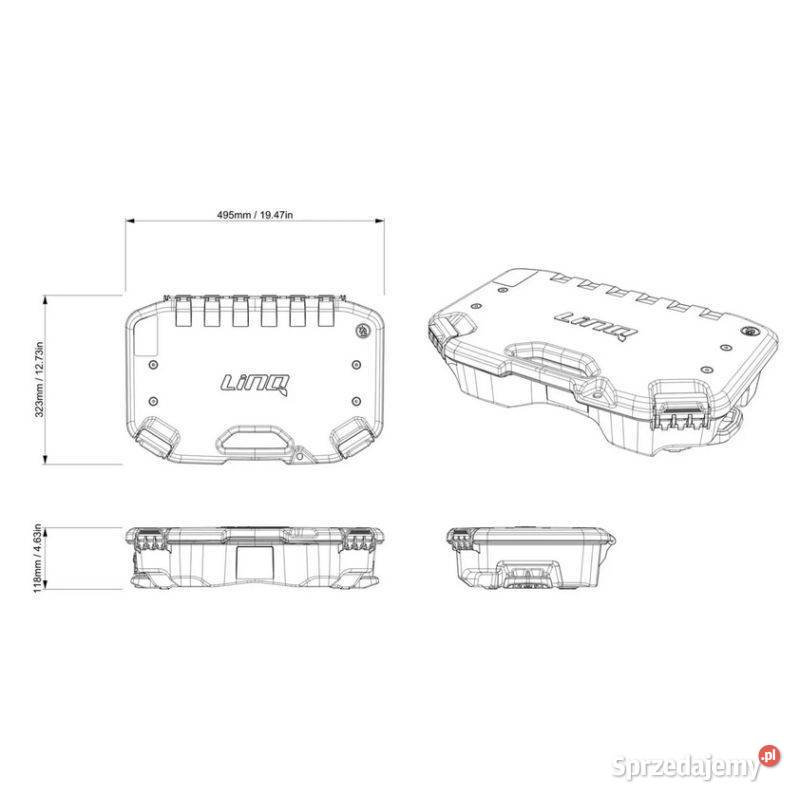 Kufer skrzynka schowek LinQ do quada 10L BRP Nowy Sącz