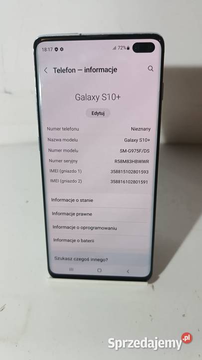 Smartfon SAMSUNG Galaxy S10 8128GB Katowice