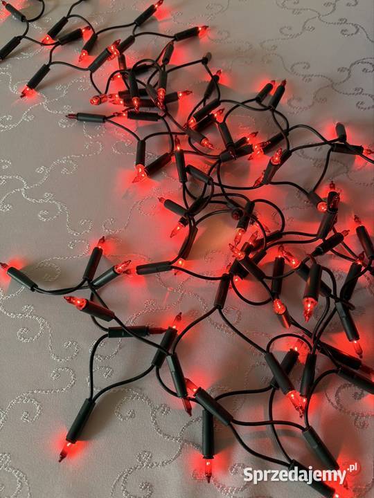 Lampki Choinkowe Goliat 100 lampek 55m Czerwone Czerwionka-Leszczyny