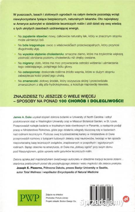 ZIELONA APTEKA dr James A Duke Gorzów Wielkopolski sprzedam