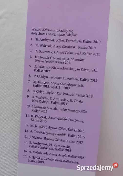 Anna Tabaka Tadeusz Kulisiewicz Kaliskie TPN Poradniki, albumy i reportaże wielkopolskie Koźminek