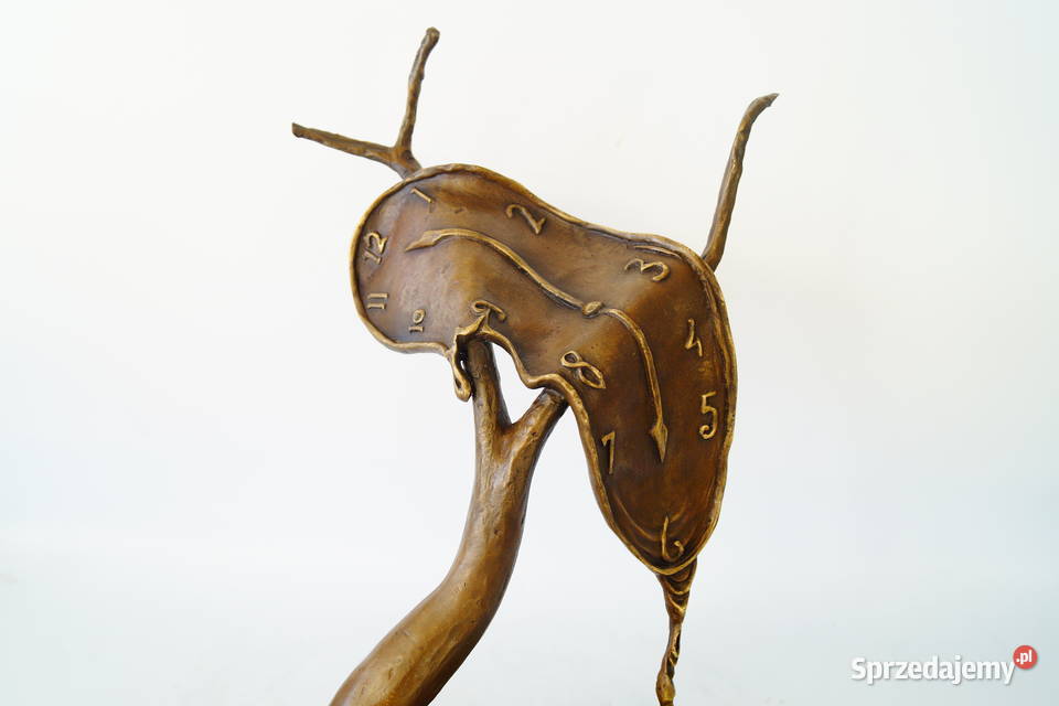 Figura z brązu rzeźba wg Salvador Dali zegar Gizałki