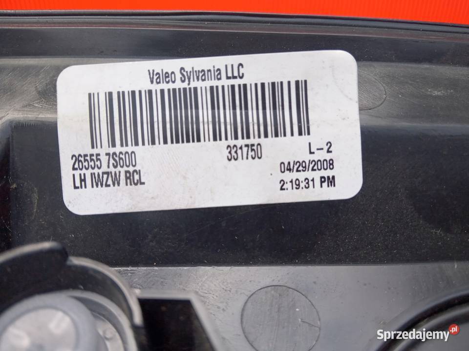 LAMPA LEWY TYŁ TYLNA INFINITI QX56 20042010