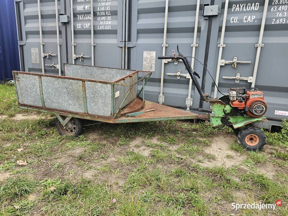 Trakrorek Dzik z przyczepką ciągnik