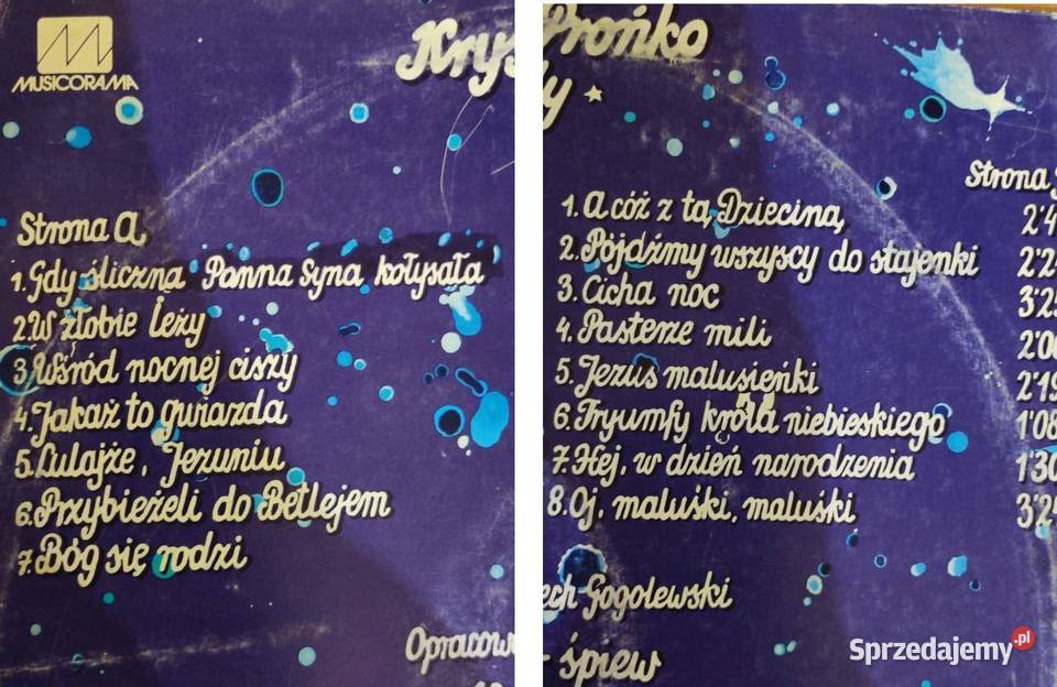 1984 Krystyny Prońko zatytułowany Kolędy Płyta Kielce sprzedam