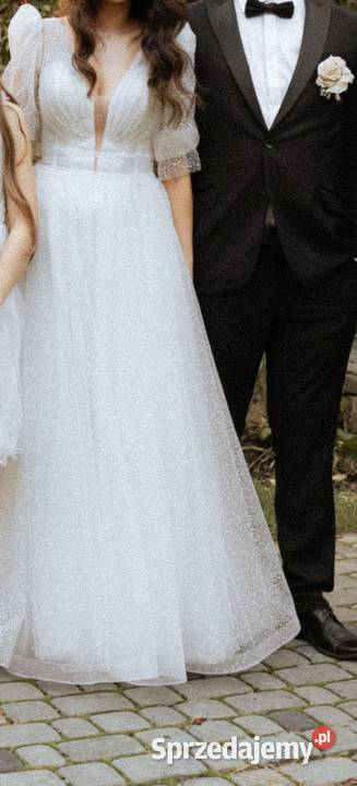 Sprzedam suknie slubną w kolorze śmietankowym Nowy Sącz