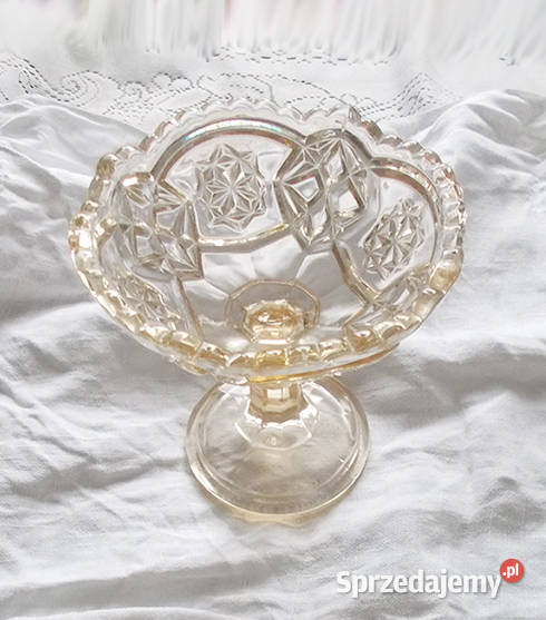 prl patera na słodycze kolorowe szkło prl zachodniopomorskie Szczecin