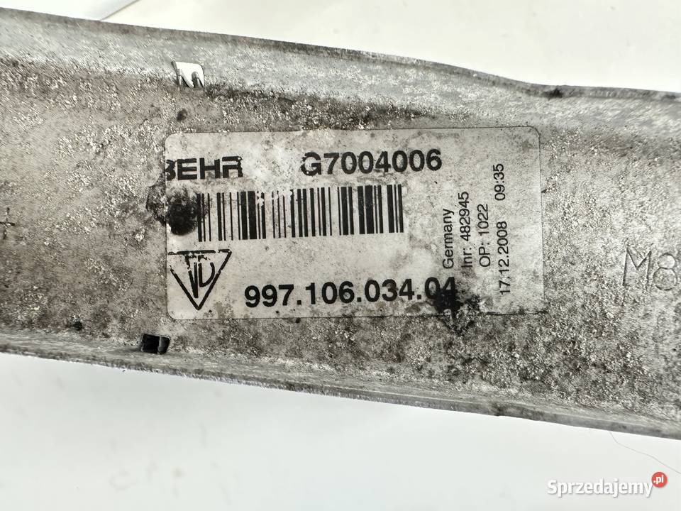 CHŁODNICA WODY DODATKOWA PORSCHE 997 911 BOXTER osobowe wielkopolskie Międzychód