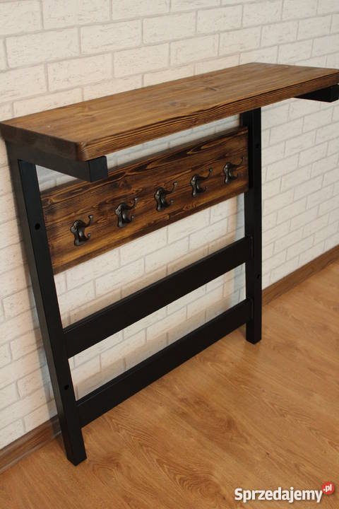 meble vintage loft do przedpokoju wieszak