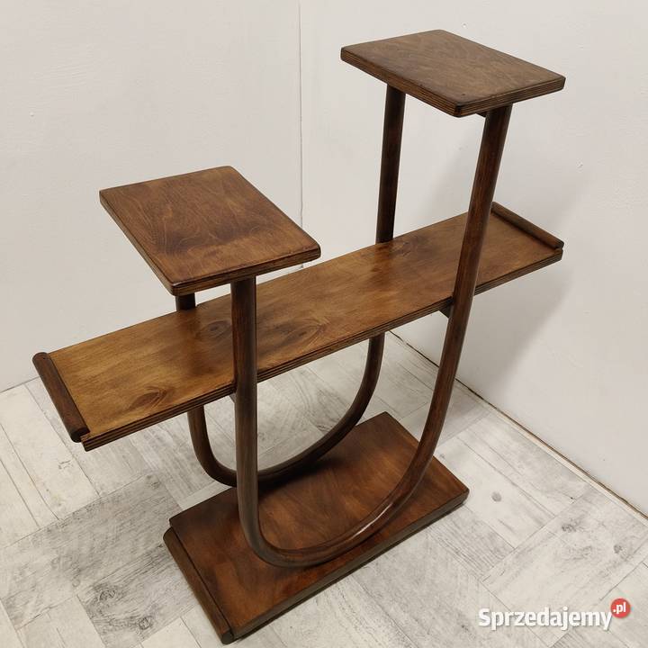 kwietnik stojący model Thonet gięty buk vintage Radomsko