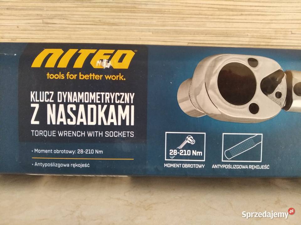 NAJTANIEJ Klucz Dynamometryczny z Nasadkami Etui Narzędzia ręczne Zabrze