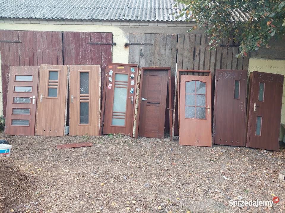 Drzwi wewnętrzne brązowe prawe lewe 60 70 80 kujawsko-pomorskie Czernikowo