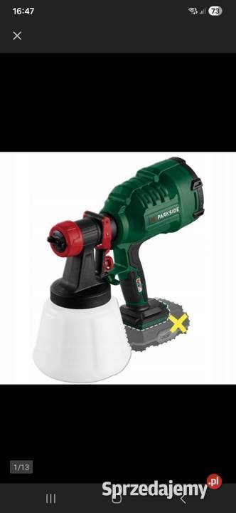 Parkside Pistolet do malowania akumulatorowy 20V Pruszków