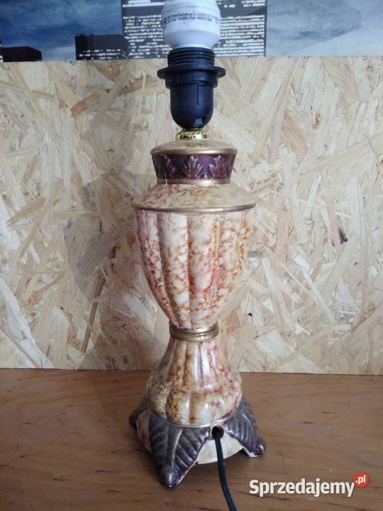 Stara ceramiczna lampka lampa zabytek PRL