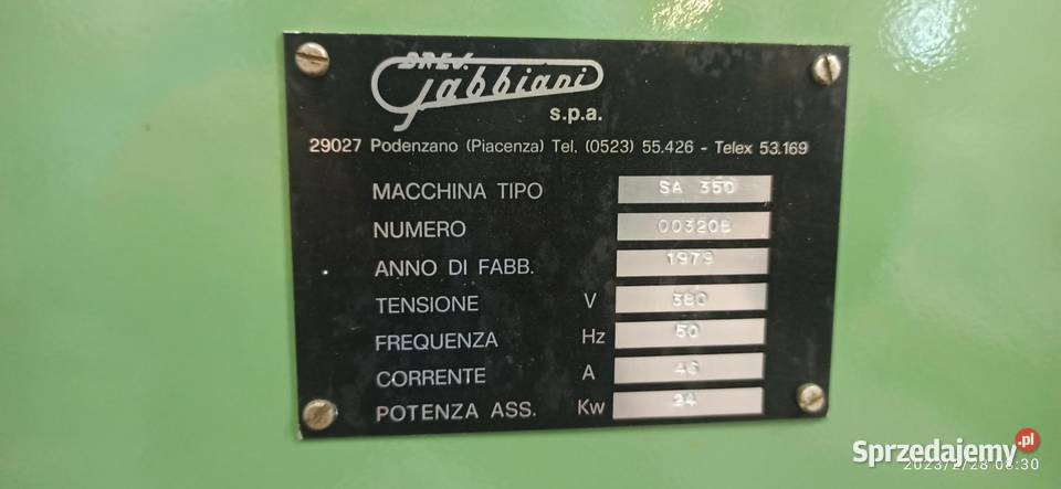 Wielopiła gąsienicowa GABBIANI SA350 300130 lubuskie Kłodawa sprzedam