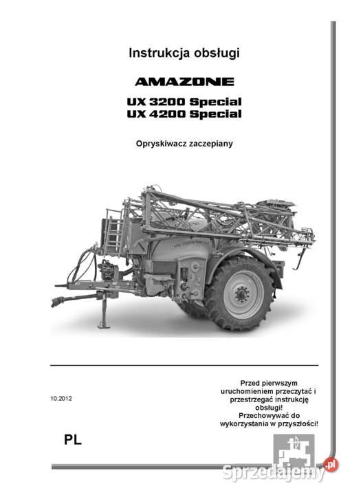Instrukcja obsługi Amazone UX Special Szamotuły sprzedam