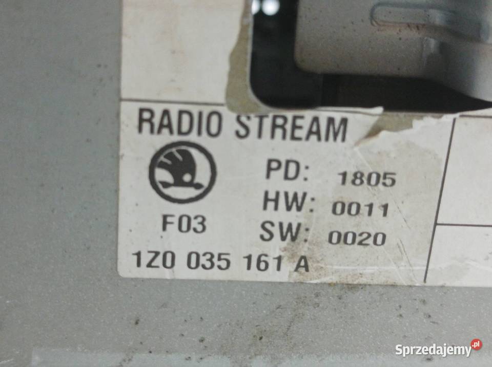 RADIO 1Z0035161A Skoda Octavia II 20042013 świętokrzyskie