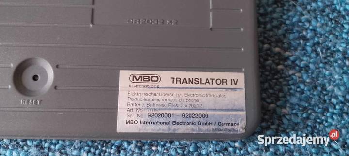 elektroniczny Vintage Retro tłumacz MBO Legnica