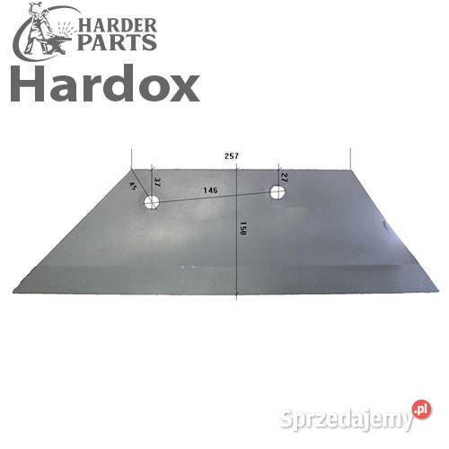 Lemiesz 300hektarów HARDOX 85382L części do