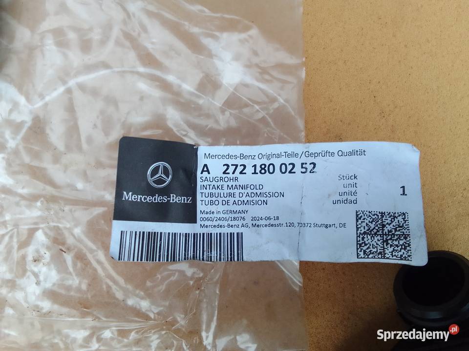 Smok oleju A 2721800252 Mercedes Lisia Góra