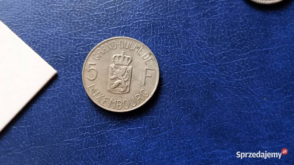 Stare monety 5 frank 1962 Luksemburg Lesko