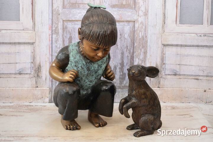 Mała Dziewczynka z Królikiem Zającem Ogrodowa Kraków