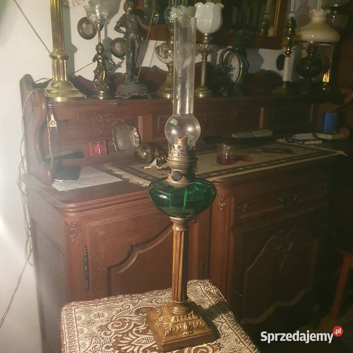 Sprawnastara lampa naftowa z zielonym dolnośląskie Wrocław