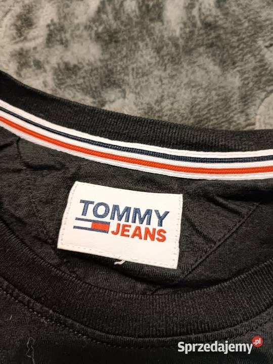 Tommy Jeans Tshirt czarny M klasyk z logo Katowice