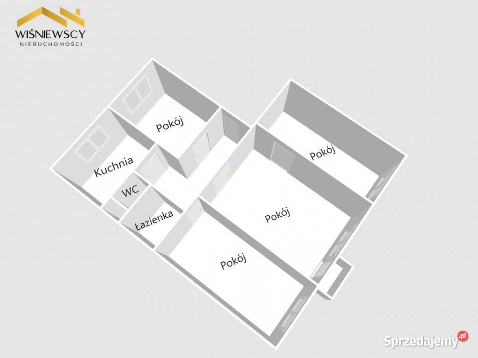 Czteropokojowe mieszkanie w bloku II piętro 58m2 balkon Sprzedaż Dobre Miasto