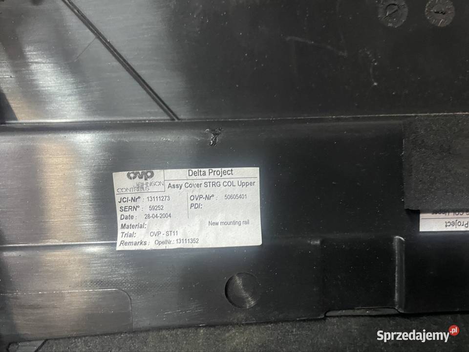 13186374 osłona kolumny kierowniczej opel astra Szczecin