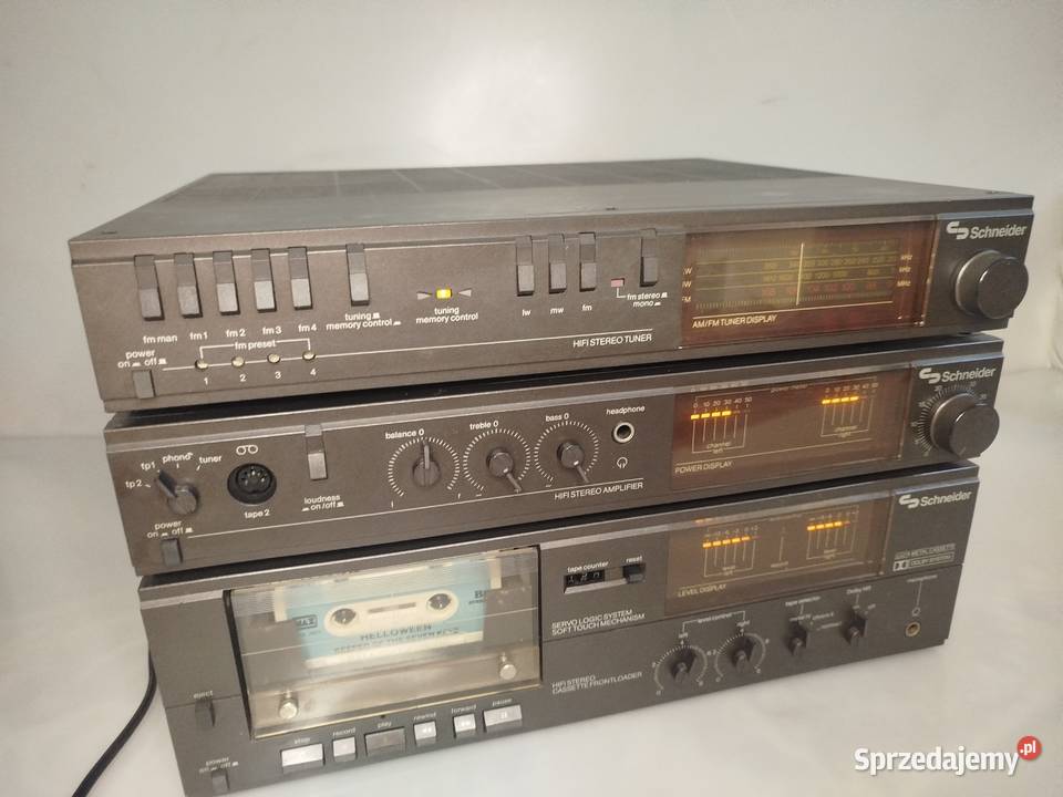 Retro wieża Schneider Tuner Wzmacniacz Wieże i miniwieże łódzkie
