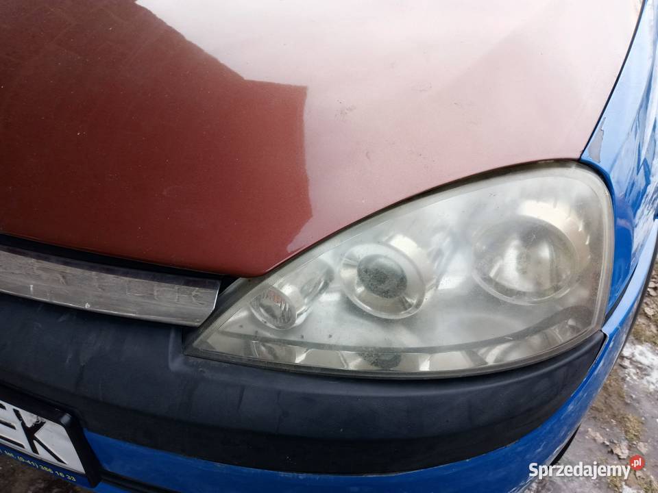 Lampy przednie soczewki opel combo corsa c maska Bieliny sprzedam