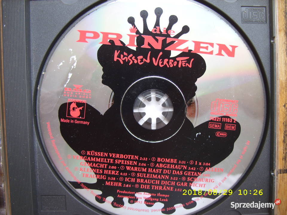 POP CD PRINZEN4 PLYTY CD Płyty i kasety dolnośląskie Wołów