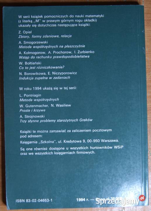 Jan Anusiak Matematyka II klasa LO i technikum tradycyjny podręcznik Parczew