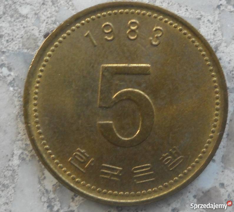 KOREA POŁÓDNIOWA5 WON1983 rMOSIĄDZ Legionowo sprzedam