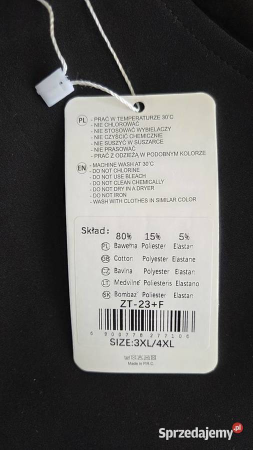 Damskie spodnie leginsy czarne Pleszew