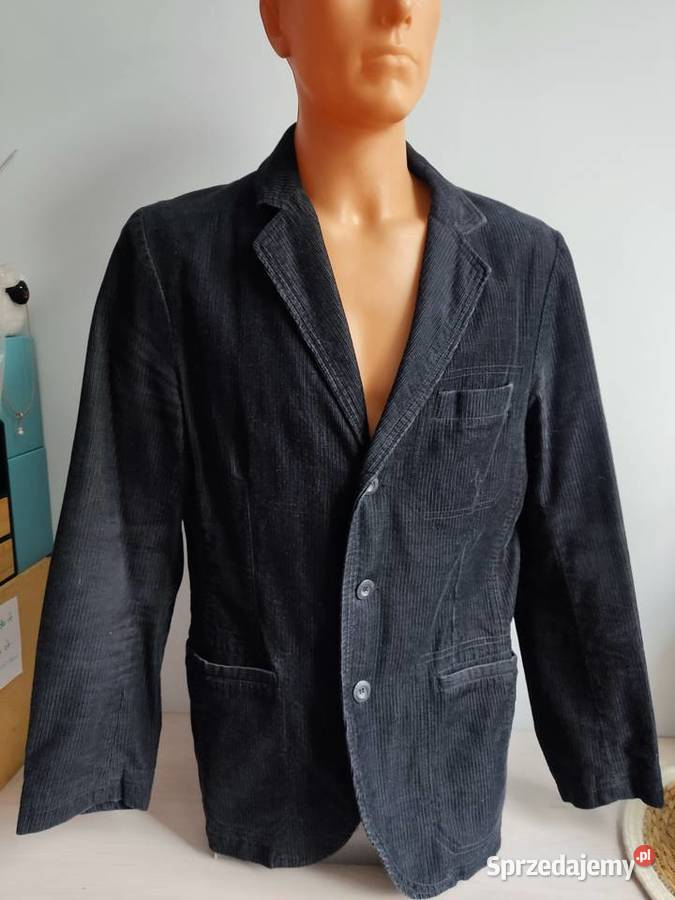 Marynarka sztruksowa Carry męska czarna czarny Pozostałe Odzież i bielizna męska Głuchołazy