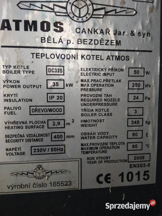 Piec atmos na holzgas Hydraulika i armatura Osiek nad Wisłą
