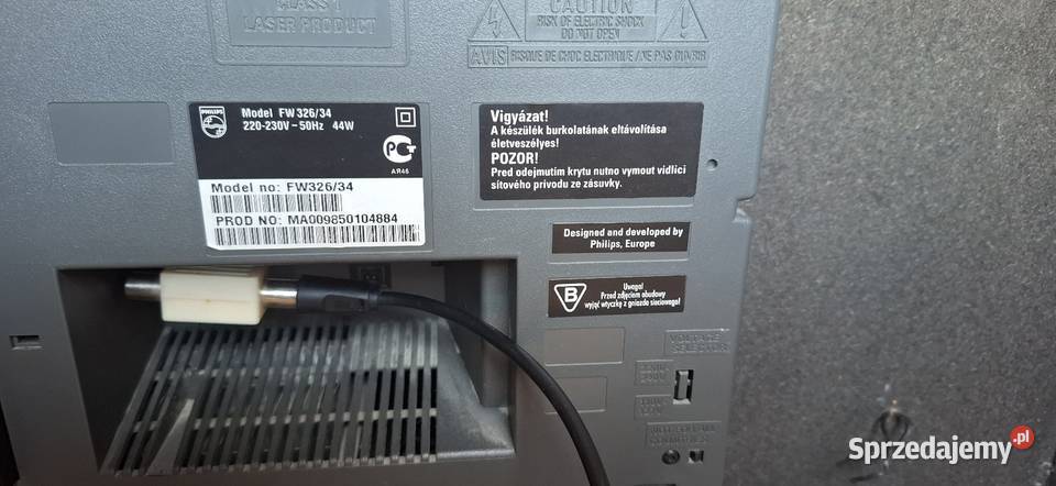 Wieża Philips Fw326 kolumny Wwa Warszawa