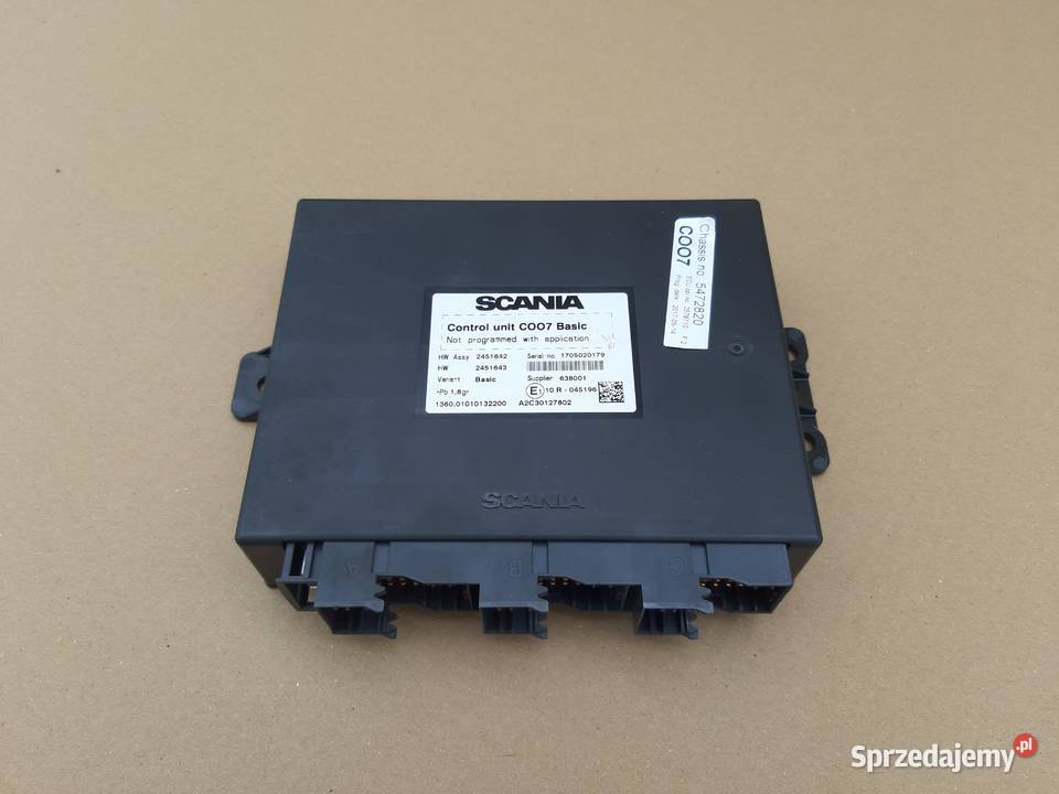 SCANIA MODUŁ STEROWNIK KOORDYNATOR C007 ECU komputery Trzciel sprzedam