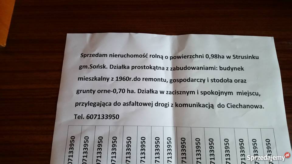 Dzialka z domkem prąd mazowieckie