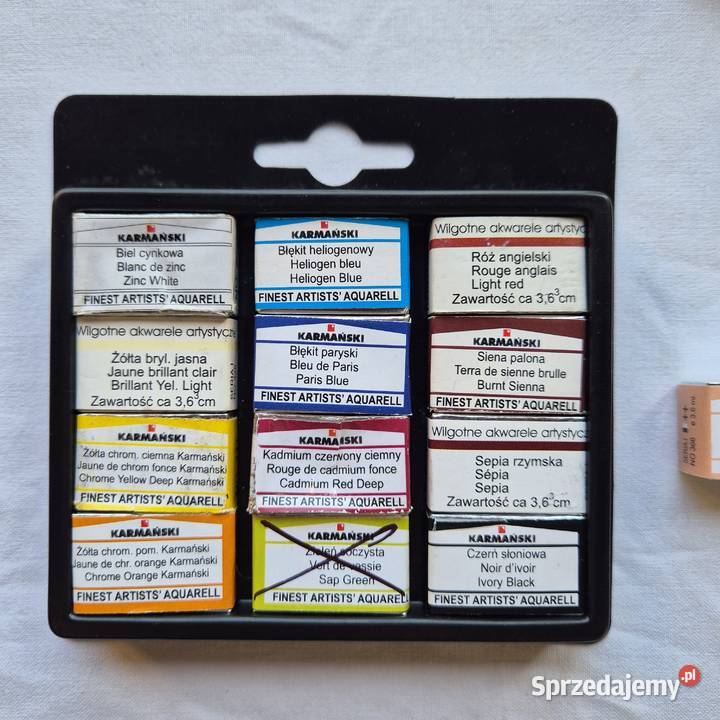 Karmański Akwarele 18 pełnych kostek NOWE Plus Brzesko
