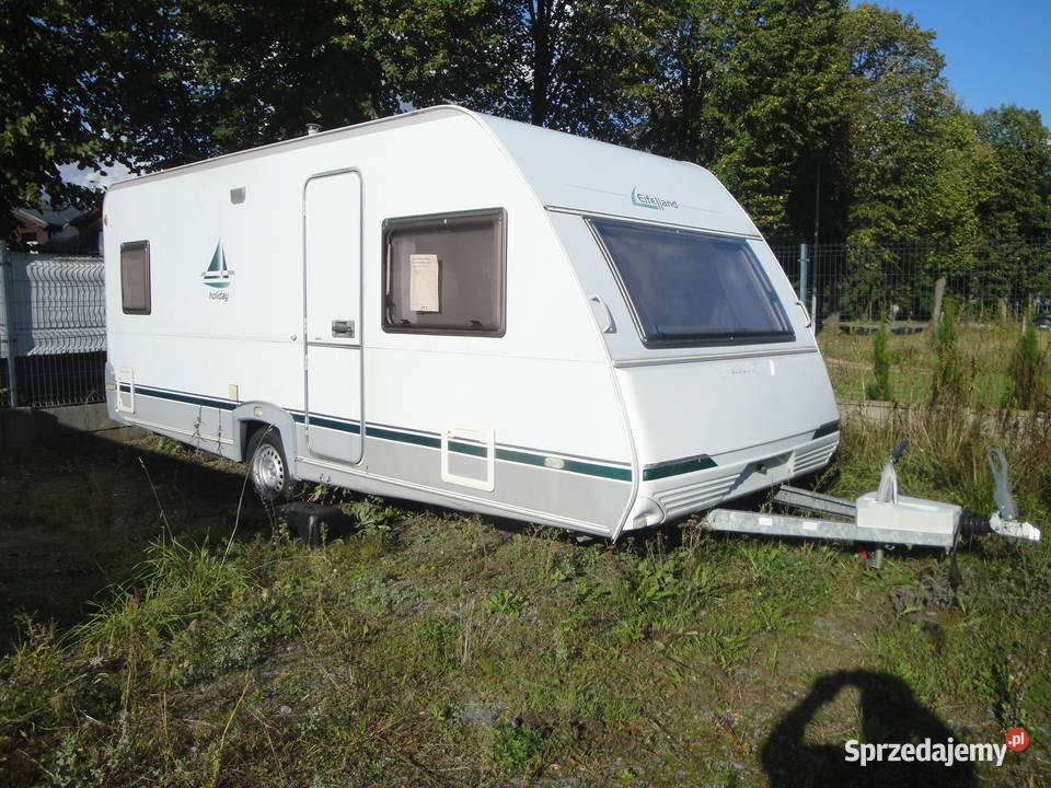 Przyczepa Kempingowa Knaus 495 łóżko Francuskie Kempingowe pomorskie Kąpino sprzedam