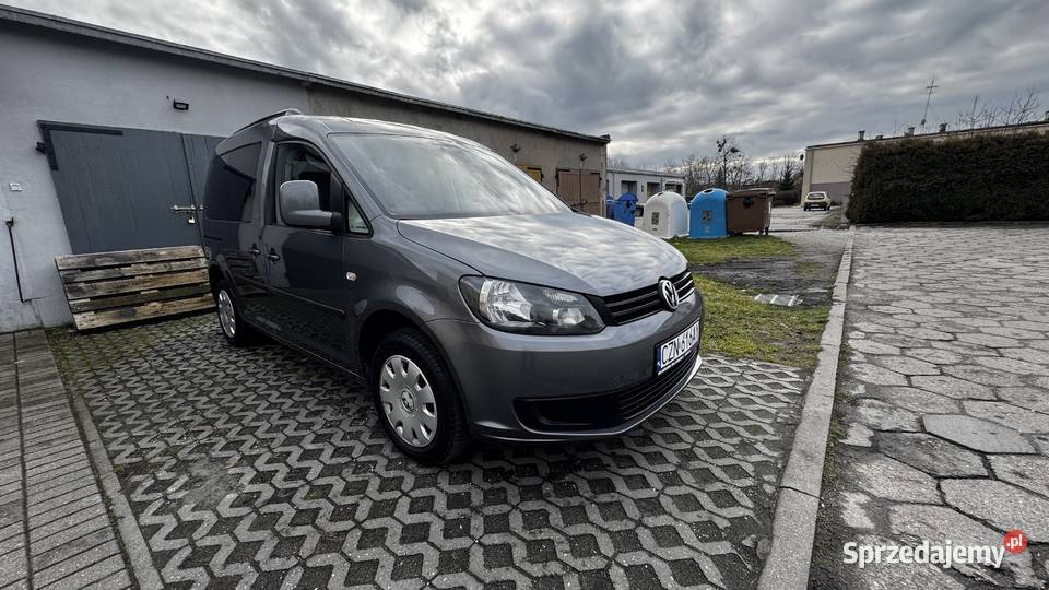 Vw caddy 16TDI 105 klima 191tkm LIFE szary Żnin