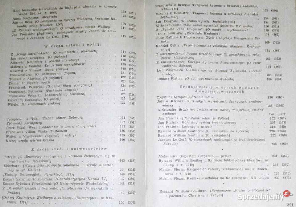 Średniowiecze Jerzy Starnawski