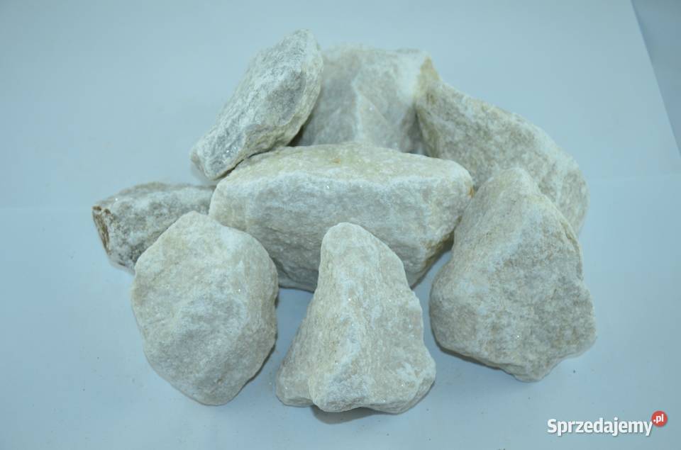 Kamień do Gabionow/ biały/60-150 mm  ogrodzenia Gabionowe