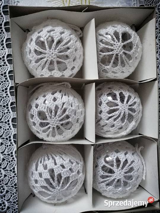 Zestaw 6 sztuk bombek na choinkę 8 średnicy Katowice sprzedam