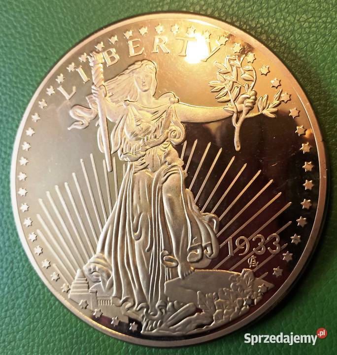 OLBRZYM Moneta Medal Liberty 20 Dolar Double Sosnowiec sprzedam