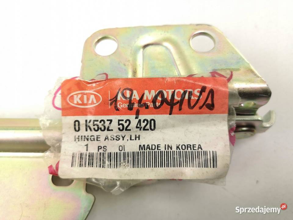 ZAWIAS MASKI LEWY KIA CARNIVAL 20012005