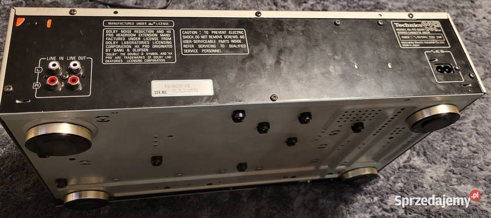 Technics RSB605 magnetofon srebrny dbx Jasło